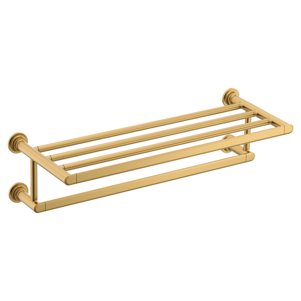 24 in. Towel Shelf Gold
