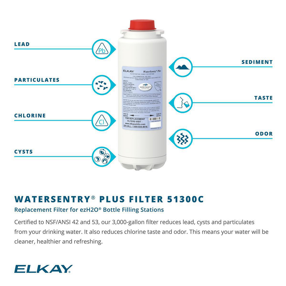 Elkay Stainless Steel Bottle Filling Station with Single Cooler 