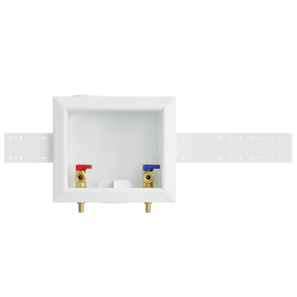 Jones Stephens White 3-17/25 x 7-11/100 x 7-83/100 in. Washing Machine Supply Box 